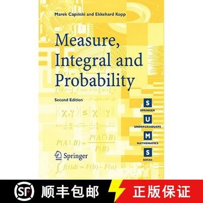 【3-4周达】Measure, Integral and Probability (Second Edition 2004) (Second Edition 2004) [9781852337810]