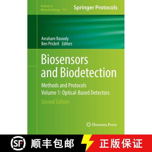【3-4周达】精装 Biosensors and Biodetection : Methods and Protocols Volume 1: Optical-Based Detectors... [9781493968466]