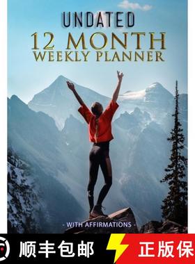 预订 Undated 12 Month Weekly Planner with Affirmations [9781922413017]