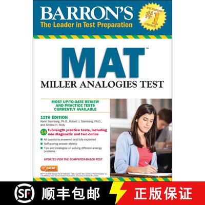 【3-4周达】Barron's Mat: Miller Analogies Test (Twelfth Edition) [9781438009544]