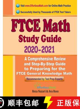 【3-4周达】FTCE Math Study Guide 2020 - 2021: A Comprehensive Review and Step-By-Step Guide to Prepar... [9781646124848]