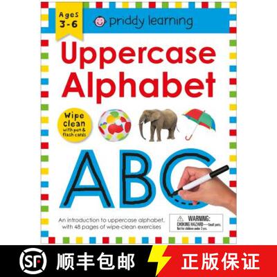 预订 Wipe Clean Workbook: Uppercase Alphabet (Enclosed Spiral Binding): Ages 3-6; Wipe-Clean with Pen... [9780312526535]