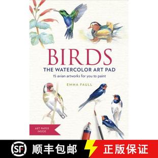 【3-4周达】BIRDS Watercolor Art Pad for me: 15 beautiful artworks for you to paint [9781784725822]
