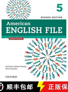 【3-4周达】American English File Second Edition: 5 Student Book Pack [9780194776196]
