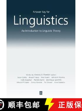 【3-4周达】Answer Key For Linguistics - An Introduction To Linguistic Theory [Wiley语言和语言学] [9780631228493]