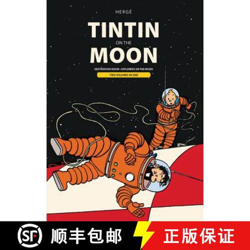 【3-4周达】精装 Tintin on the Moon: Destination Moon & Explorers on the Moon [9780316494823]