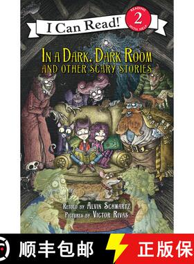 【3-4周达】In a Dark, Dark Room and Other Scary Stories: Reillustrated Edition. A Halloween Book for ... [9780062643377]