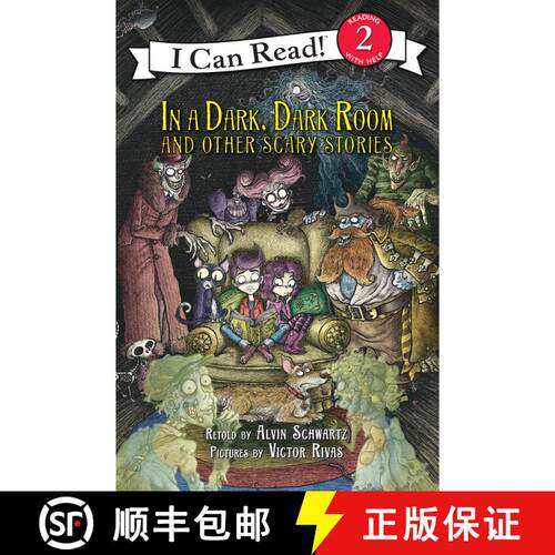 【3-4周达】In a Dark, Dark Room and Other Scary Stories: Reillustrated Edition. A Halloween Book for ... [9780062643377]
