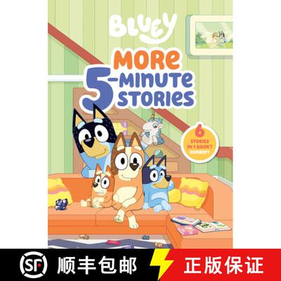 【3-4周达】精装 Bluey: More 5-Minute Stories: 6 Stories in 1 Book? Hooray! [9798217050826]