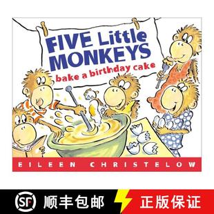 【3-4周达】Five Little Monkeys Bake a Birthday Cake [9780618496488]