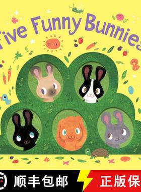 【3-4周达】Five Funny Bunnies Board Book: An Easter and Springtime Book for Kids [9781328966032]