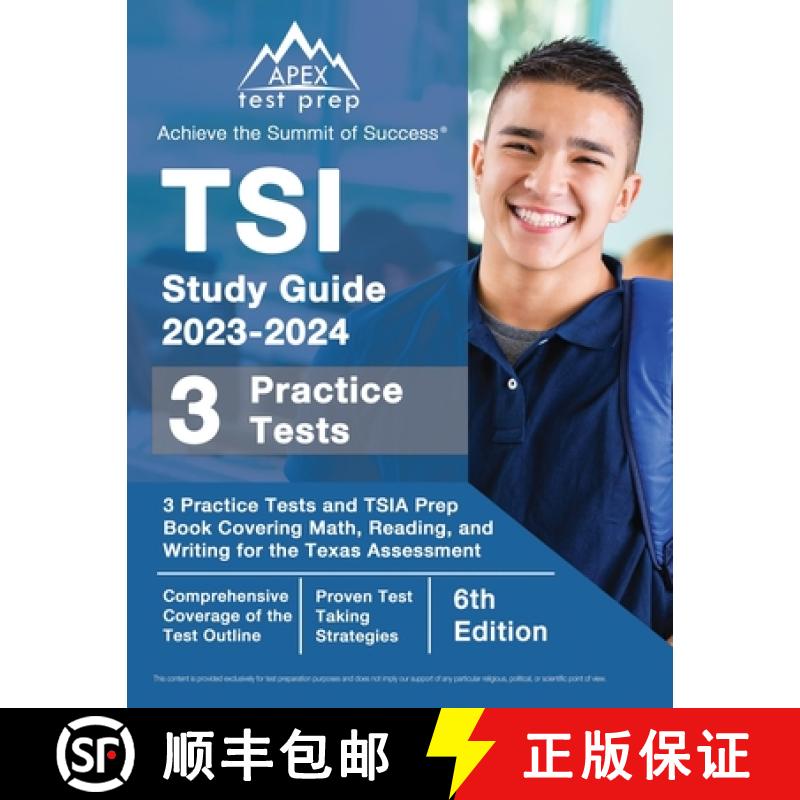 【2-3周达】TSI Study Guide 2023-2024: 3 Practice Tests and TSIA Prep Book Covering Math, Reading, and... [9781637752340]