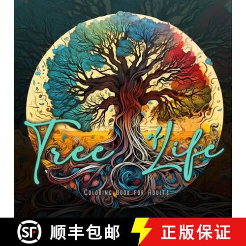 【3-4周达】Tree of Life Coloring Book for Adults : Trees Coloring Book Grayscale | Tree of Life Grays... [9783758420184]