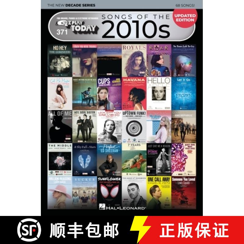 【3-4周达】Songs of the 2010s: The New Decade Series - Updated Edition: E-Z Play Today #371 [9781540090355]