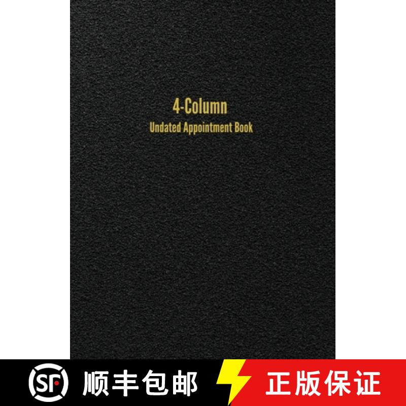【2-3周达】4-Column Undated Appointment Book: 4-Person Daily Appointment Book Undated [9781947399181]