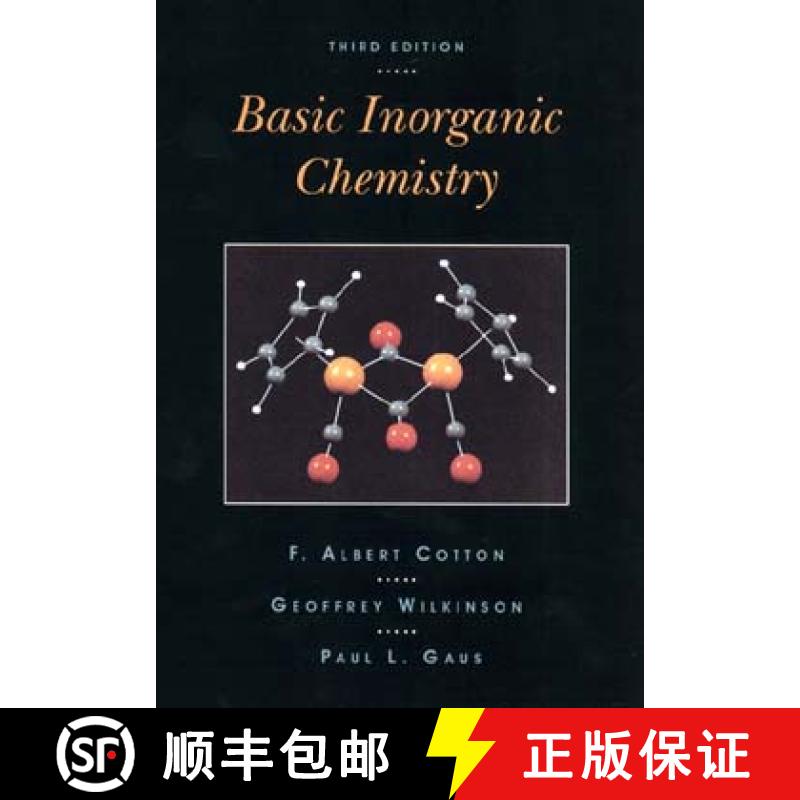【3-4周达】Basic Inorganic Chemistry, 3Rd Edition [Wiley化学化工] [9780471505327]