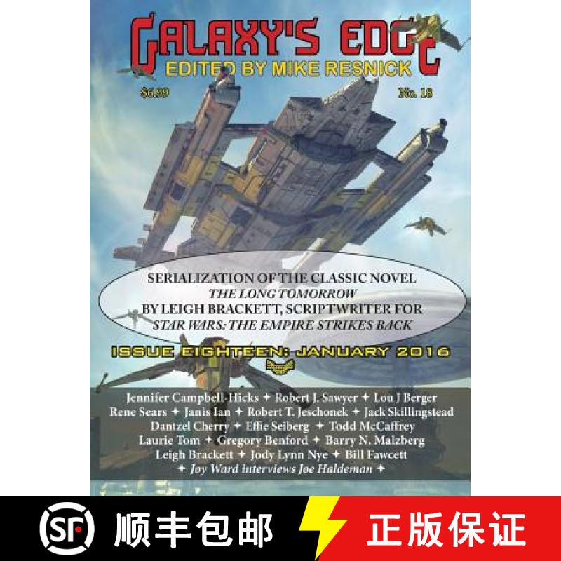 预订 Galaxy's Edge Magazine: Issue 18, January 2016 - Featuring Leigh Bracket (scriptwriter for Star ... [9781612422954]