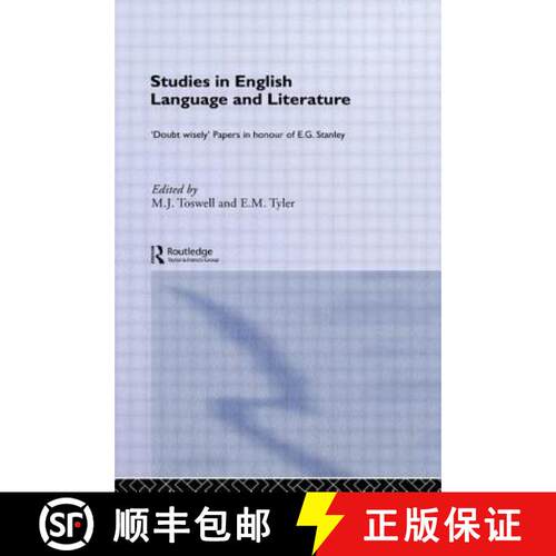 【3-4周达】Studies in English Language and Literature: Doubt Wisely [9781138006935]