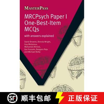 【3-4周达】Mrcpsych Paper I One-Best-Item McQs: With Answers Explained [9781846190087]