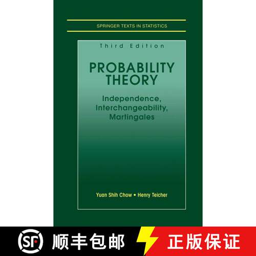 【3-4周达】Probability Theory (Third Edition 1997) [9780387406077]