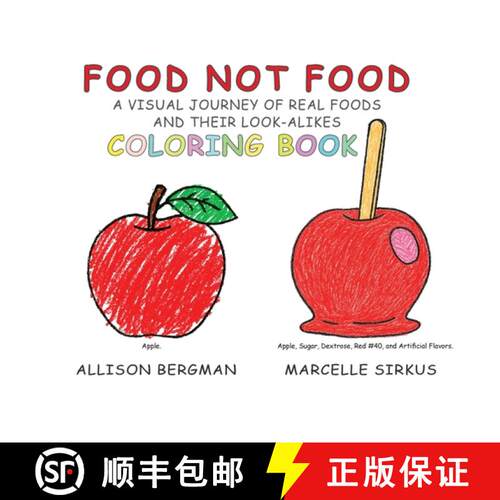 【3-4周达】Food Not Food: A Visual Journey of Real Foods and Their Look-Alikes Coloring Book [9798989681242]