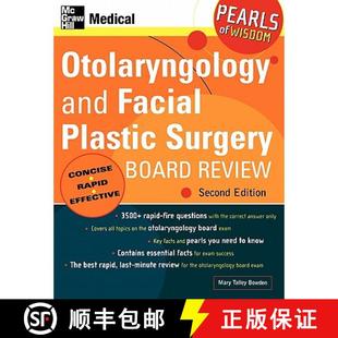 Plastic Review Otolaryngology Facial Edition 预订 Second Surgery and Pearls Board 9780071464406 Wisdom