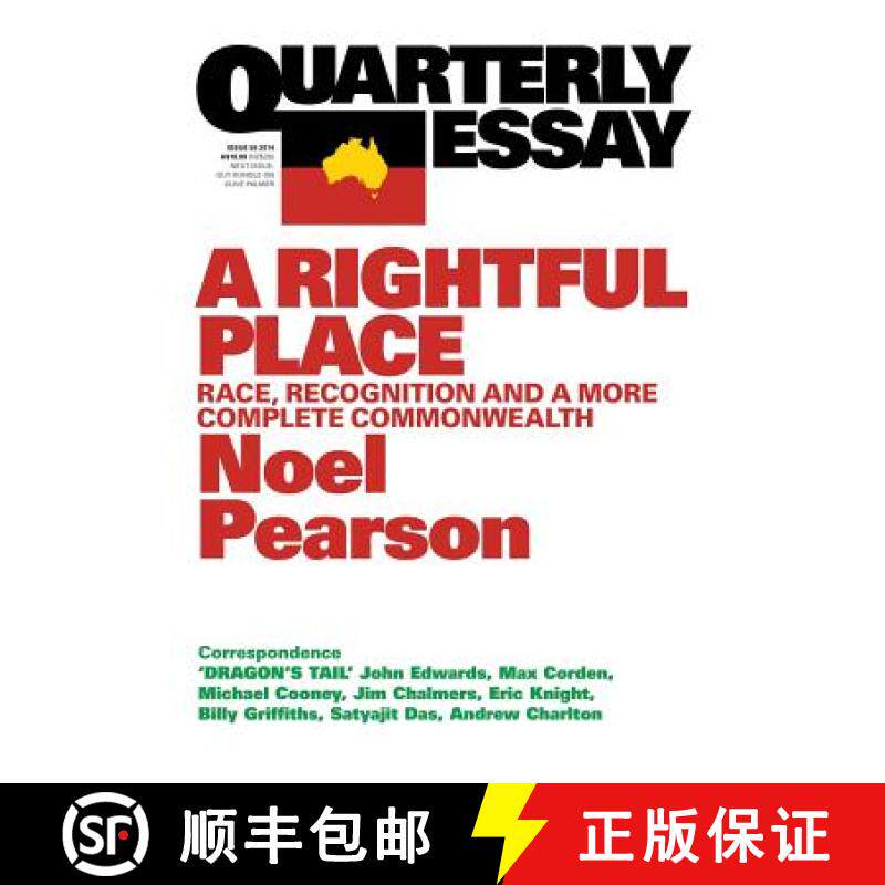 【3-4周达】Quarterly Essay 55 a Rightful Place: Race, Recognition, and a More Complete Commonwealth [9781863956819]