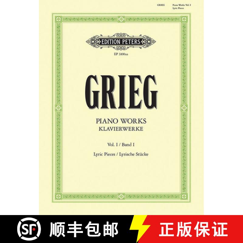 【3-4周达】Piano Works -- Lyric Pieces: Books 1-10; Based on Edvard Grieg Complete Edition, Urtext [9790014107406]