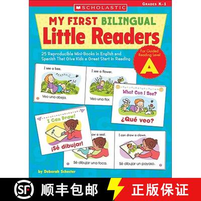 【3-4周达】My First Bilingual Little Readers: Level a: 25 Reproducible Mini-Books in English and Span... [9780439700696]