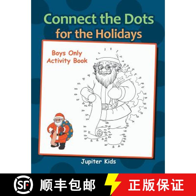 【3-4周达】Connect the Dots for the Holidays Boys Only Activity Book [9781683260851]