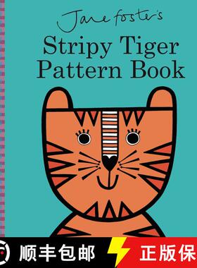 【3-4周达】Jane Foster's Stripy Tiger Pattern Book [9781499803310]