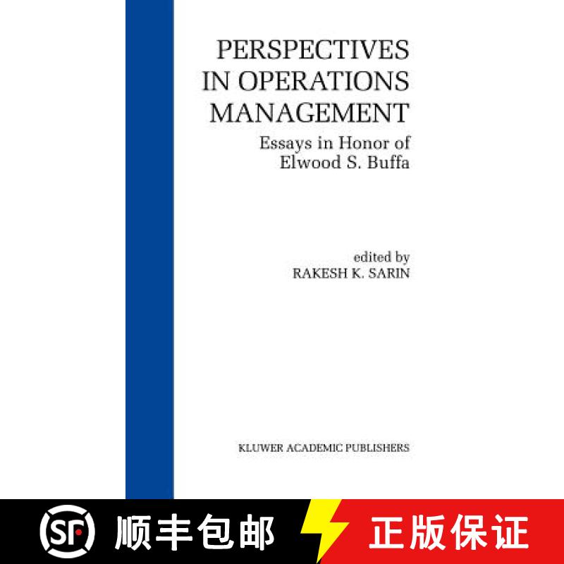 【3-4周达】Perspectives in Operations Management : Essays in Honor of Elwood S. Buffa [9780792392637]