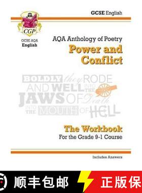 【3-4周达】New GCSE English Literature AQA Poetry Workbook: Power & Conflict Anthology (Includes Answ... [9781782948193]