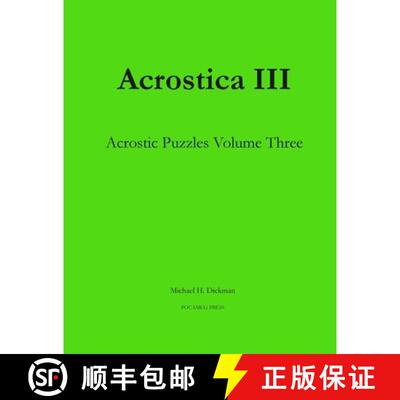 【3-4周达】Acrostica III: Acrostic Puzzles Volume Three [9780990887737]