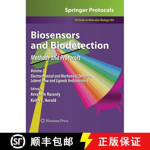 【3-4周达】Biosensors and Biodetection: Methods and Protocols Volume 2: Electrochemical and Mechanica... [9781617379123]
