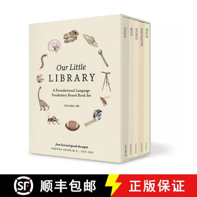 【3-4周达】Our Little Library Vol. 3: A Foundational Language Vocabulary Board Book Set for Babies, I... [9781963183184]