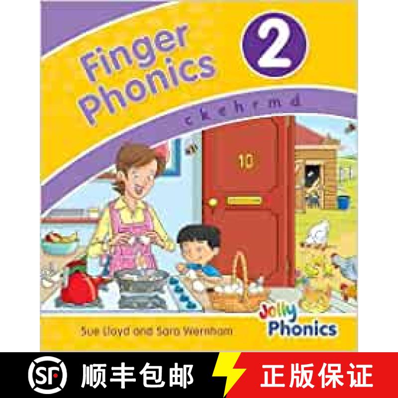 【3-4周达】Finger Phonics Book 2: in Precursive Letters (British English edition) [9781844146444]