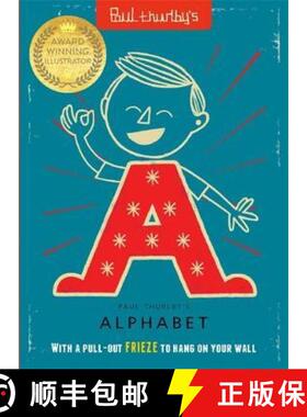 【3-4周达】Paul Thurlby's Alphabet: With a pull-out FRIEZE to display [9781787416673]
