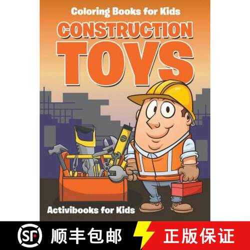 【3-4周达】Construction Toys : Coloring for Kids [9781683216759]
