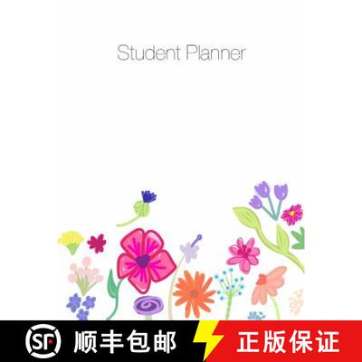 【3-4周达】Student Planner, Organizer, Agenda, Notes, 8.5 x 11, Undated, Week at a Glance, Month at a... [9781941775325]