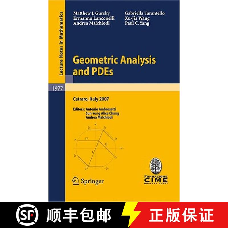 【3-4周达】Geometric Analysis and PDEs : Lectures given at the C.I.M.E. Summer School held in Cetraro... [9783642016738]