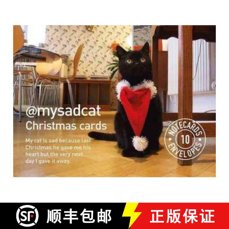 【3-4周达】@mysadcat Christmas Cards: 10 Cards and Envelopes [9781909823457]