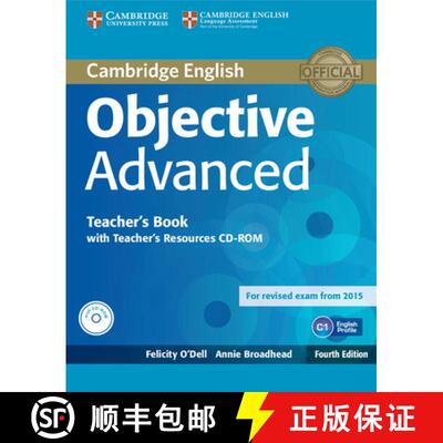 【3-4周达】剑桥CAE考试 教师书带音频 Objective Advanced Teacher's Book with Teacher's Resources CD-ROM [9781107681453]