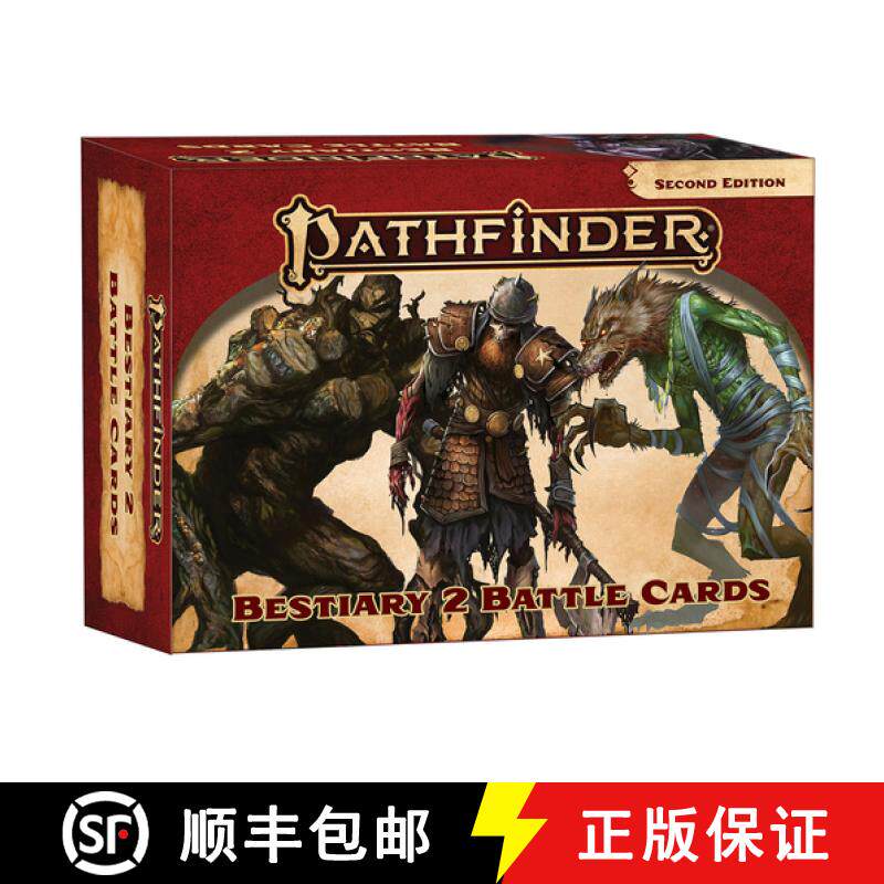 【3-4周达】Pathfinder Bestiary 2 Battle Cards (P2) [9781640782792]