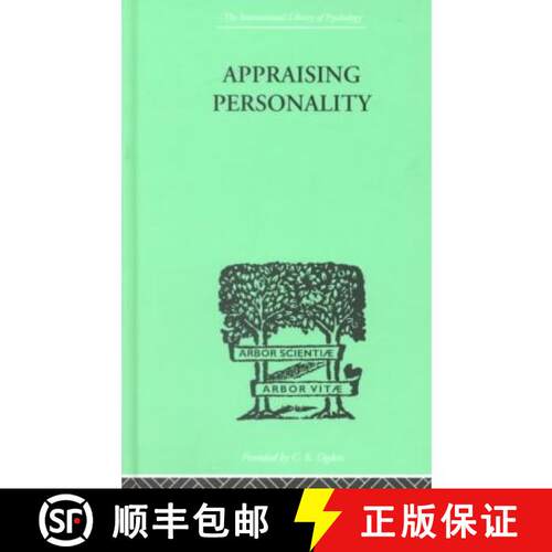 【3-4周达】精装 Appraising Personality: THE USE OF PSYCHOLOGICAL TESTS IN THE PRACTICE OF MEDICINE [9780415210591]