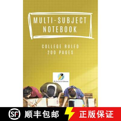 【3-4周达】Multi-Subject Notebook College Ruled 200 Pages [9781541966062]