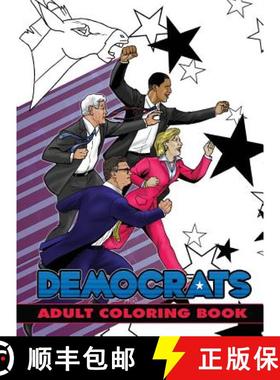 【3-4周达】Political Power: Democrats Adult Coloring Book [9781949738919]