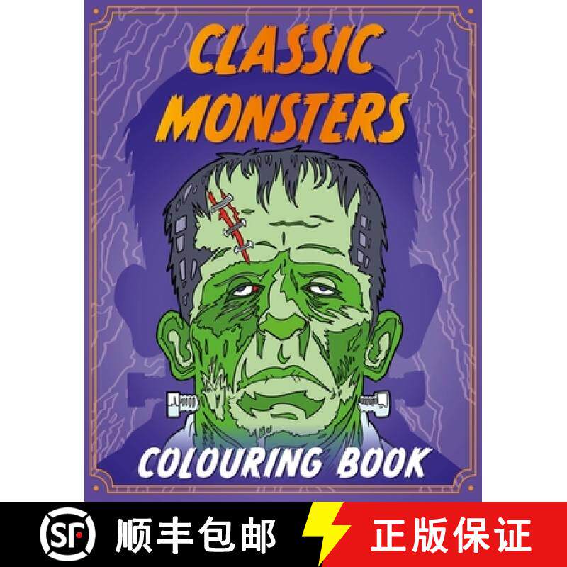【3-4周达】Classic Monsters Colouring Book [9781444983746]