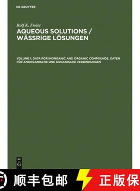 预订 Data for Inorganic and Organic Compounds. Daten für Anorganische und Organische Verbindungen [9783110016277]