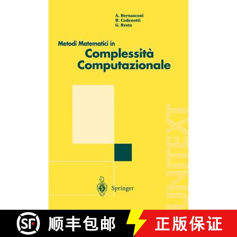 【3-4周达】Metodi Matematici in Complessita Computazionale [9788847000605]